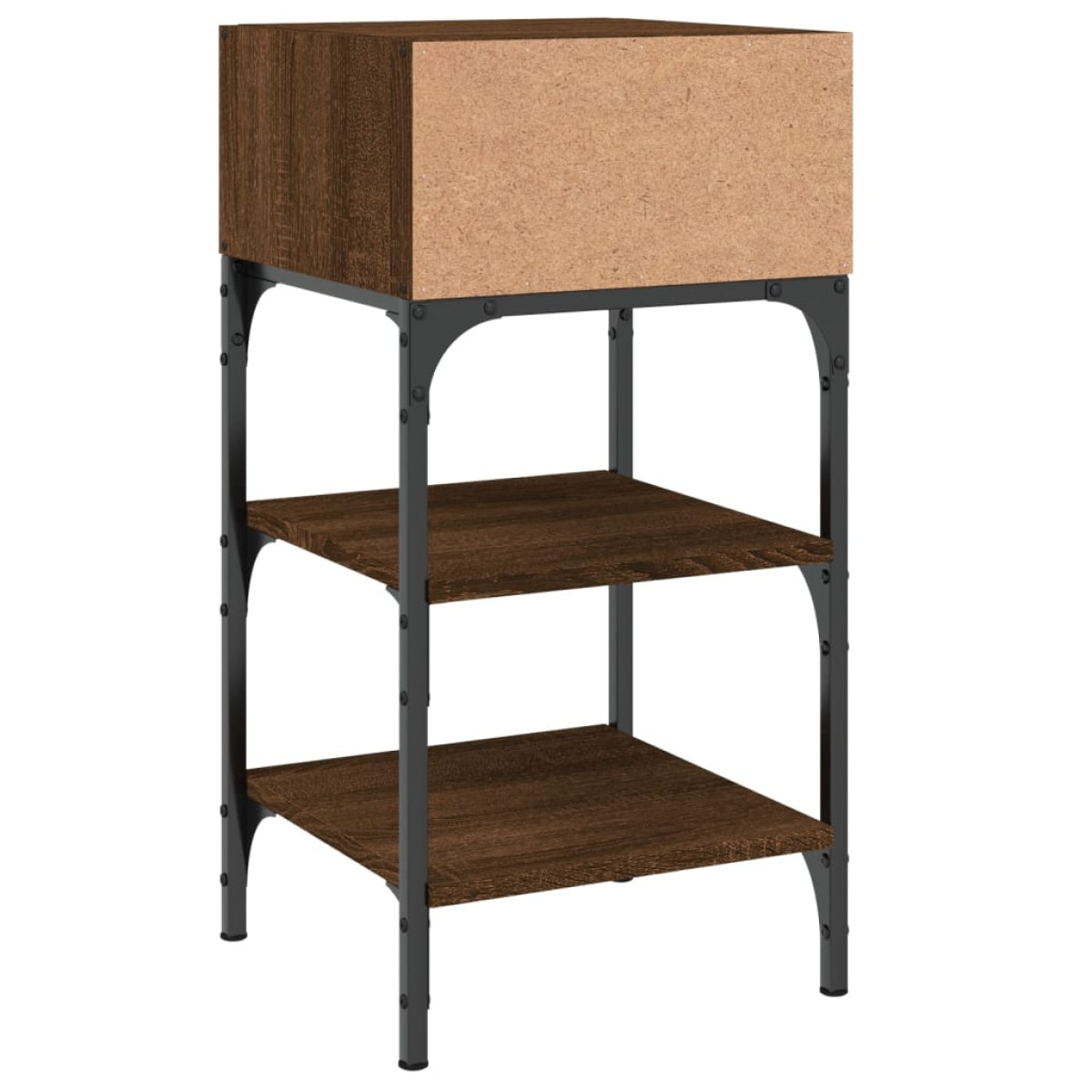 vidaXL Κομοδίνα 2 τεμ. Καφέ Δρυς 35x34,5x70 εκ. Επεξεργασμένο Ξύλο