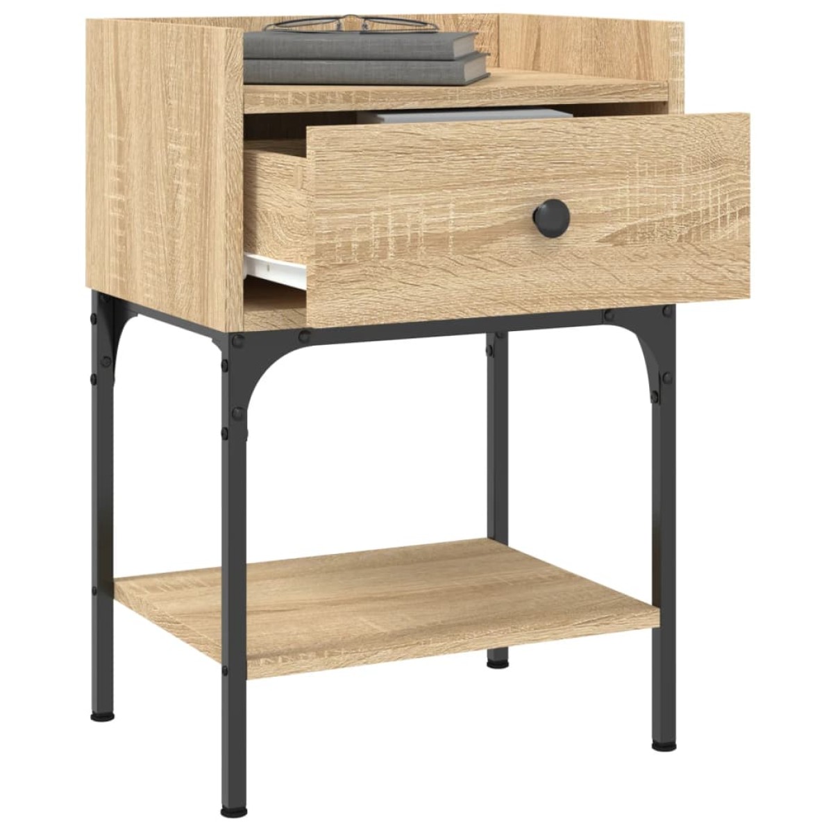 vidaXL Κομοδίνο Sonoma Δρυς 40,5 x 31 x 60 εκ. από Επεξεργασμένο Ξύλο
