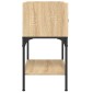 vidaXL Κομοδίνο Sonoma Δρυς 40,5 x 31 x 60 εκ. από Επεξεργασμένο Ξύλο