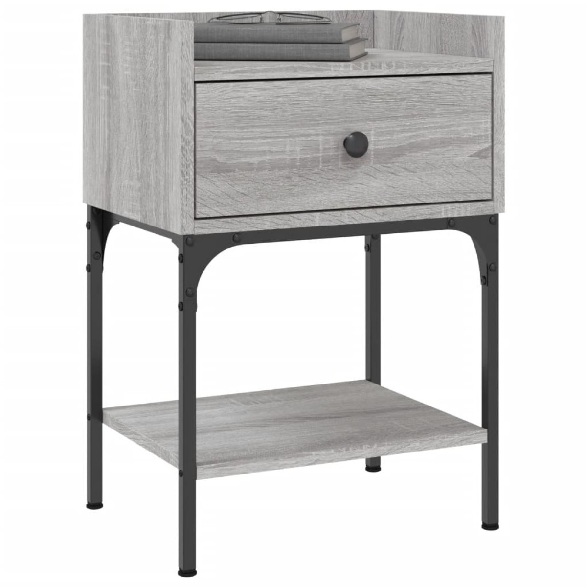vidaXL Κομοδίνο Γκρι Sonoma 40,5x31x60 εκ. από Επεξεργασμένο Ξύλο