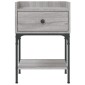 vidaXL Κομοδίνο Γκρι Sonoma 40,5x31x60 εκ. από Επεξεργασμένο Ξύλο