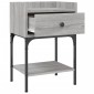 vidaXL Κομοδίνο Γκρι Sonoma 40,5x31x60 εκ. από Επεξεργασμένο Ξύλο
