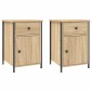 vidaXL Κομοδίνα 2 τεμ. Sonoma Δρυς 40x42x60 εκ. από Επεξεργασμένο Ξύλο