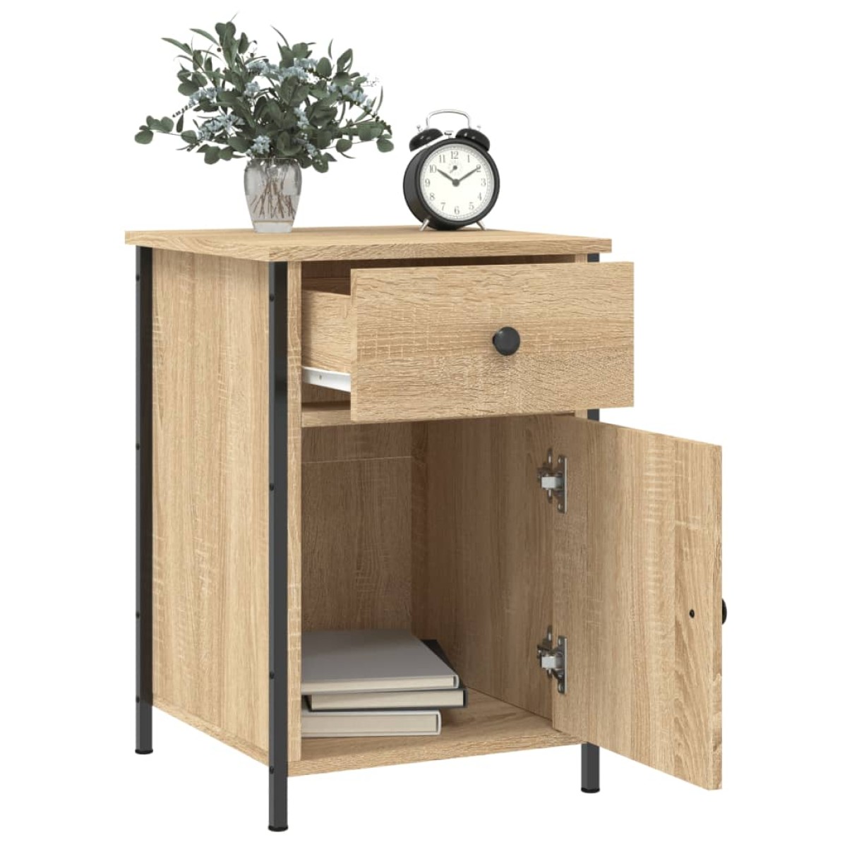 vidaXL Κομοδίνα 2 τεμ. Sonoma Δρυς 40x42x60 εκ. από Επεξεργασμένο Ξύλο