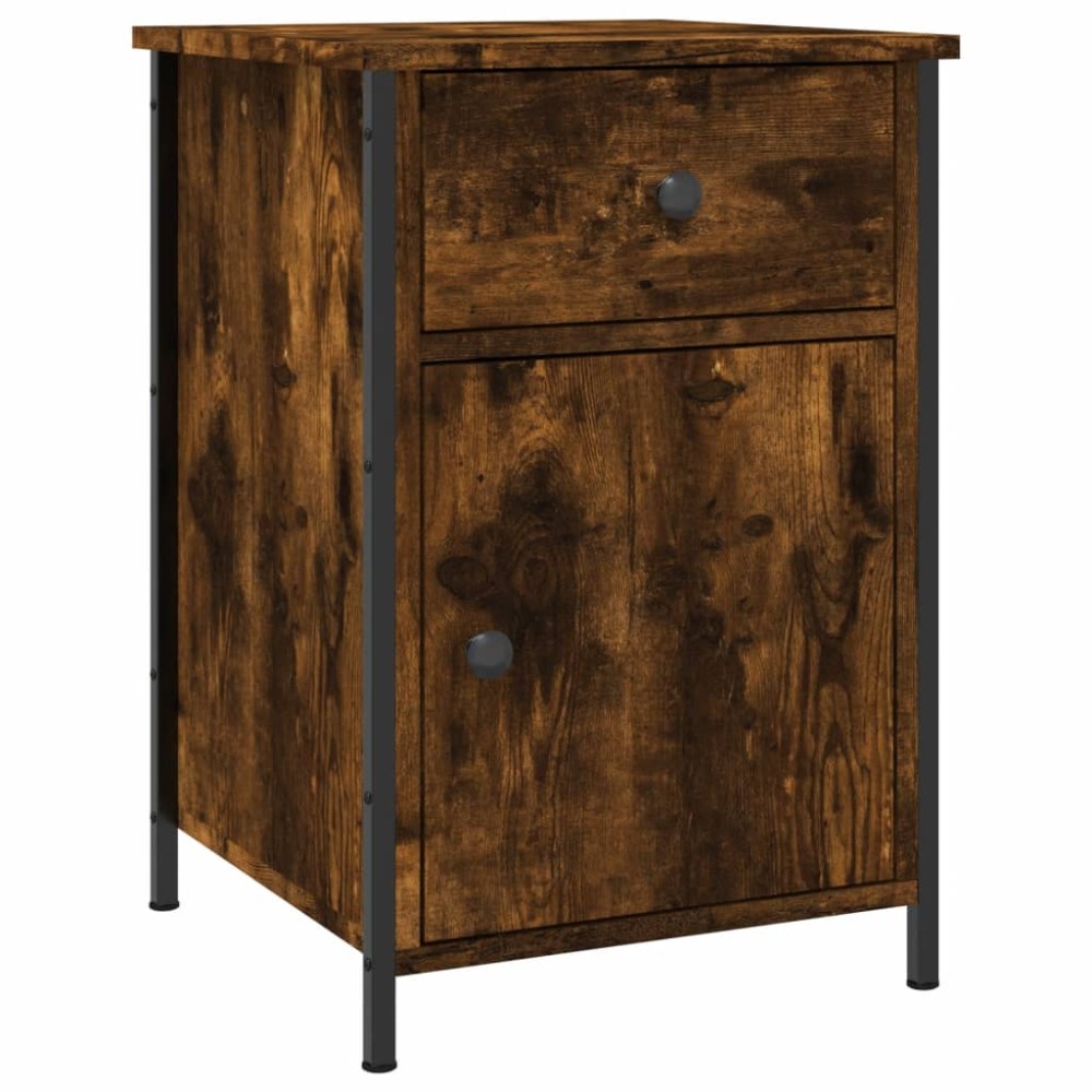 vidaXL Κομοδίνο Καπνιστή Δρυς 40x42x60 εκ. από Επεξεργασμένο Ξύλο