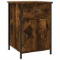 vidaXL Κομοδίνα 2 τεμ. Καπνιστή Δρυς 40x42x60 εκ. από Επεξεργ. Ξύλο
