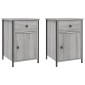 vidaXL Κομοδίνα 2 τεμ. Γκρι Sonoma 40x42x60εκ. από Επεξεργασμένο Ξύλο
