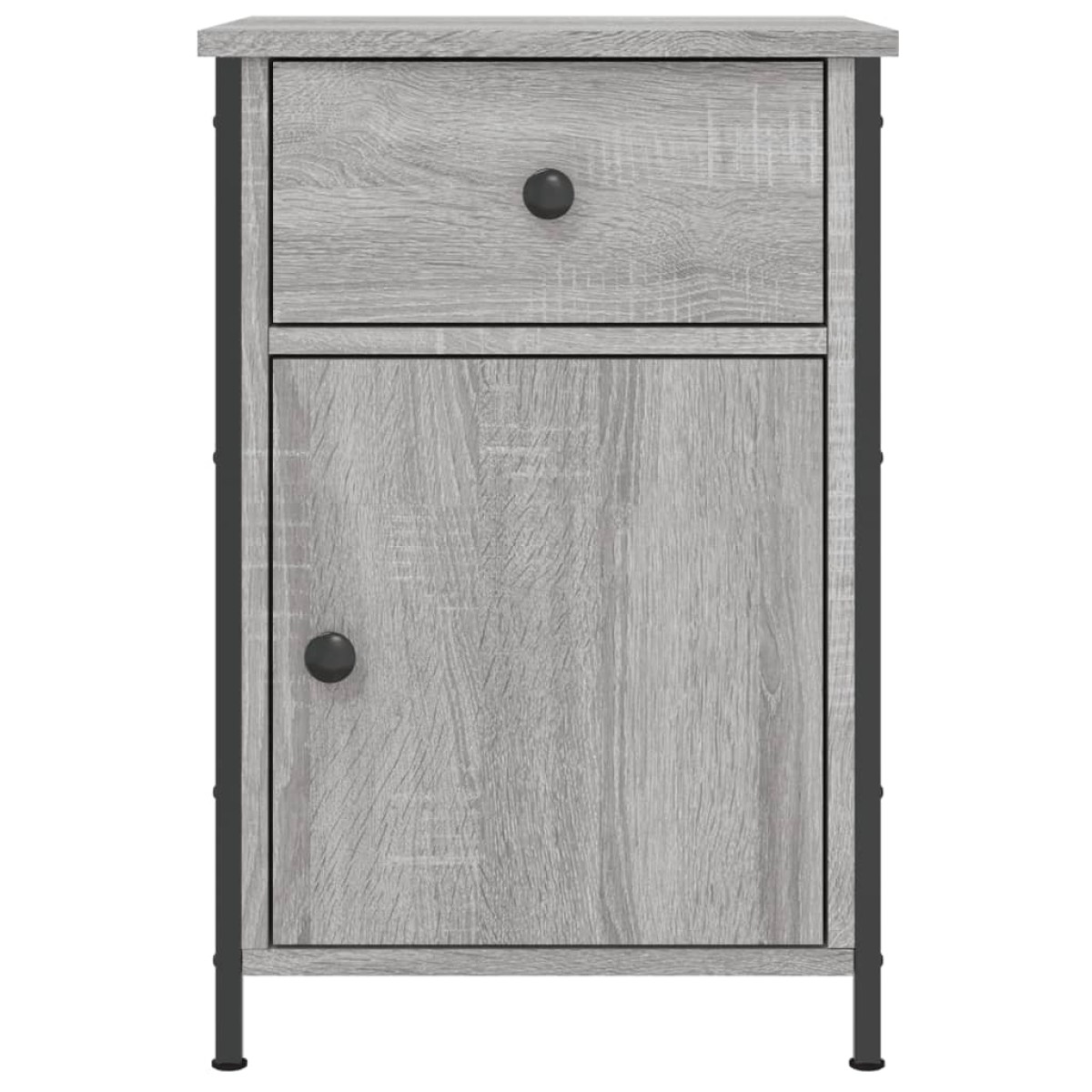 vidaXL Κομοδίνα 2 τεμ. Γκρι Sonoma 40x42x60εκ. από Επεξεργασμένο Ξύλο