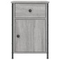 vidaXL Κομοδίνα 2 τεμ. Γκρι Sonoma 40x42x60εκ. από Επεξεργασμένο Ξύλο