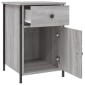 vidaXL Κομοδίνα 2 τεμ. Γκρι Sonoma 40x42x60εκ. από Επεξεργασμένο Ξύλο