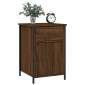 vidaXL Κομοδίνα 2 τεμ. Καφέ Δρυ 40x42x60 εκ. από Επεξεργ. Ξύλο