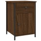 vidaXL Κομοδίνα 2 τεμ. Καφέ Δρυ 40x42x60 εκ. από Επεξεργ. Ξύλο