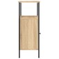 vidaXL Κομοδίνο Sonoma Δρυς 41 x 31 x 80 εκ. από Επεξεργασμένο Ξύλο