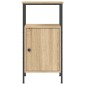 vidaXL Κομοδίνα 2 τεμ. Sonoma Δρυς 41 x 31 x 80 εκ. Επεξεργασμένο Ξύλο