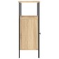 vidaXL Κομοδίνα 2 τεμ. Sonoma Δρυς 41 x 31 x 80 εκ. Επεξεργασμένο Ξύλο