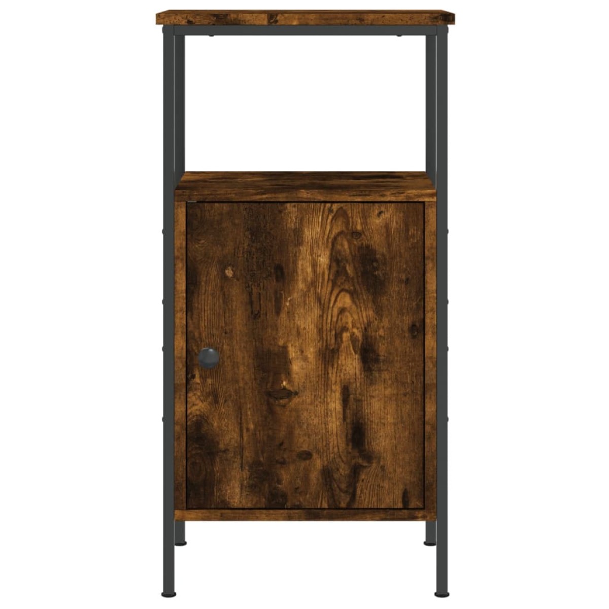 vidaXL Κομοδίνο Καπνιστή Δρυς 41 x 31 x 80 εκ. από Επεξεργασμένο Ξύλο