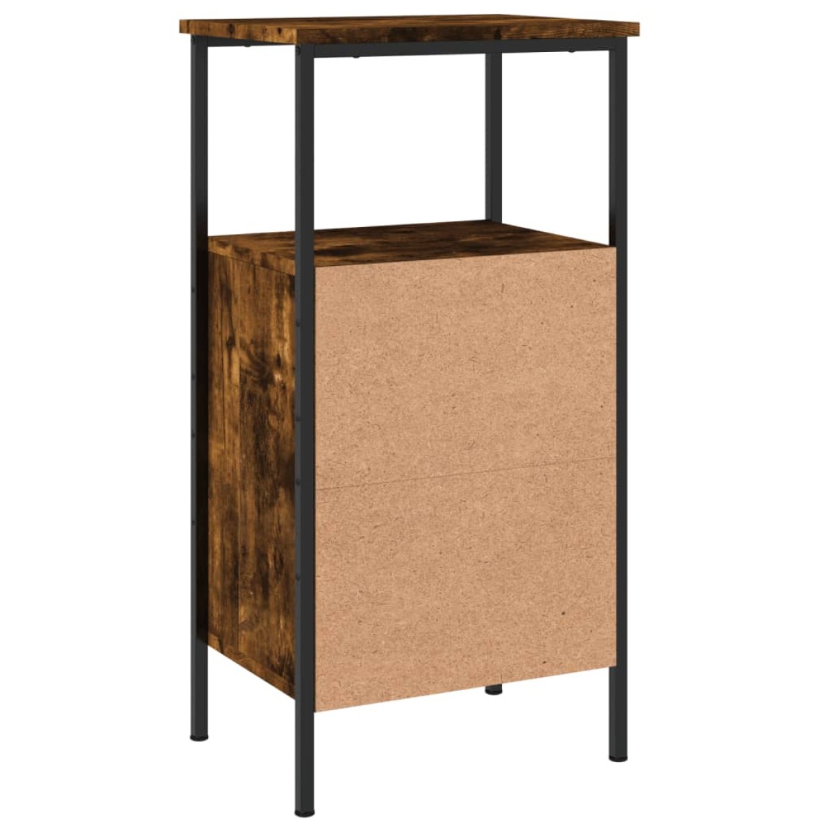 vidaXL Κομοδίνο Καπνιστή Δρυς 41 x 31 x 80 εκ. από Επεξεργασμένο Ξύλο