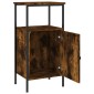 vidaXL Κομοδίνα 2 τεμ. Καπνιστή Δρυς 41 x 31 x 80 εκ. Επεξεργ. Ξύλο