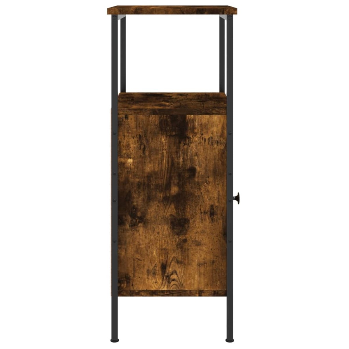 vidaXL Κομοδίνα 2 τεμ. Καπνιστή Δρυς 41 x 31 x 80 εκ. Επεξεργ. Ξύλο