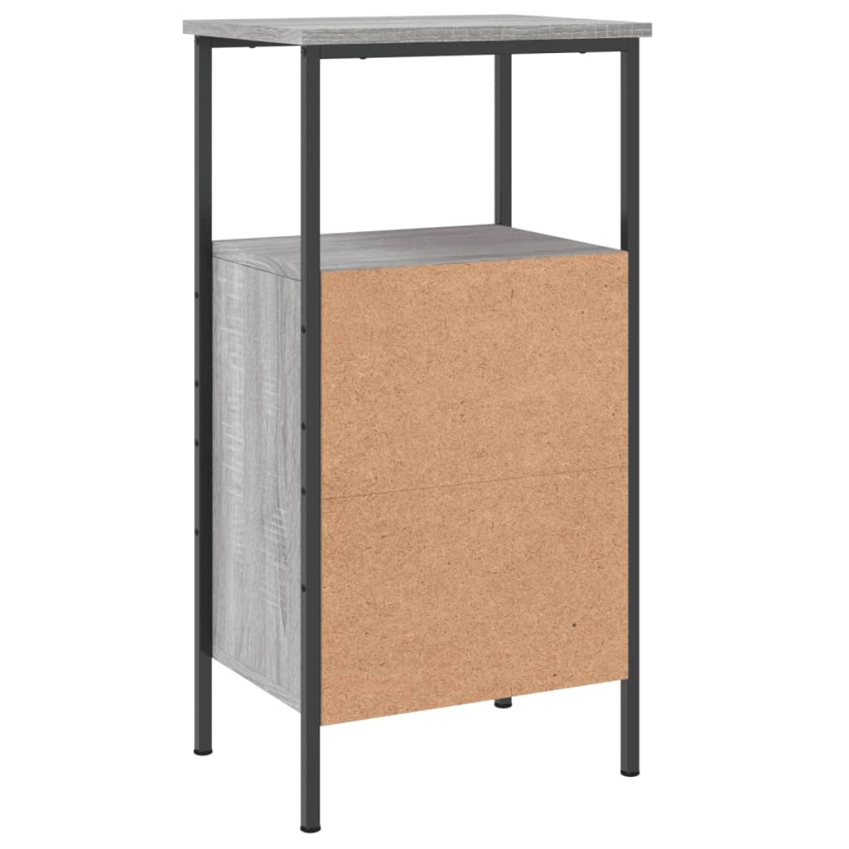 vidaXL Κομοδίνο Γκρι Sonoma 41 x 31 x 80 εκ. από Επεξεργασμένο Ξύλο