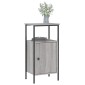 vidaXL Κομοδίνο Γκρι Sonoma 41 x 31 x 80 εκ. από Επεξεργασμένο Ξύλο