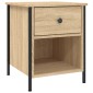 vidaXL Κομοδίνο Sonoma Δρυς 40 x 42 x 50 εκ. από Επεξεργασμένο Ξύλο