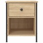 vidaXL Κομοδίνο Sonoma Δρυς 40 x 42 x 50 εκ. από Επεξεργασμένο Ξύλο
