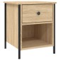 vidaXL Κομοδίνα 2 Τεμ. Sonoma Δρυς 40x42x50 εκ. από Επεξεργασμένο Ξύλο