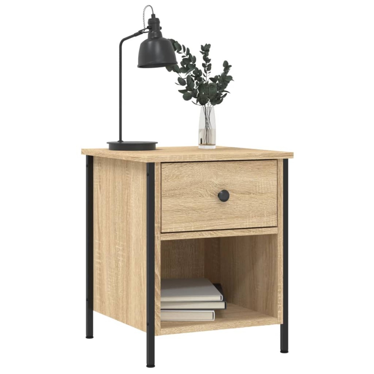 vidaXL Κομοδίνα 2 Τεμ. Sonoma Δρυς 40x42x50 εκ. από Επεξεργασμένο Ξύλο