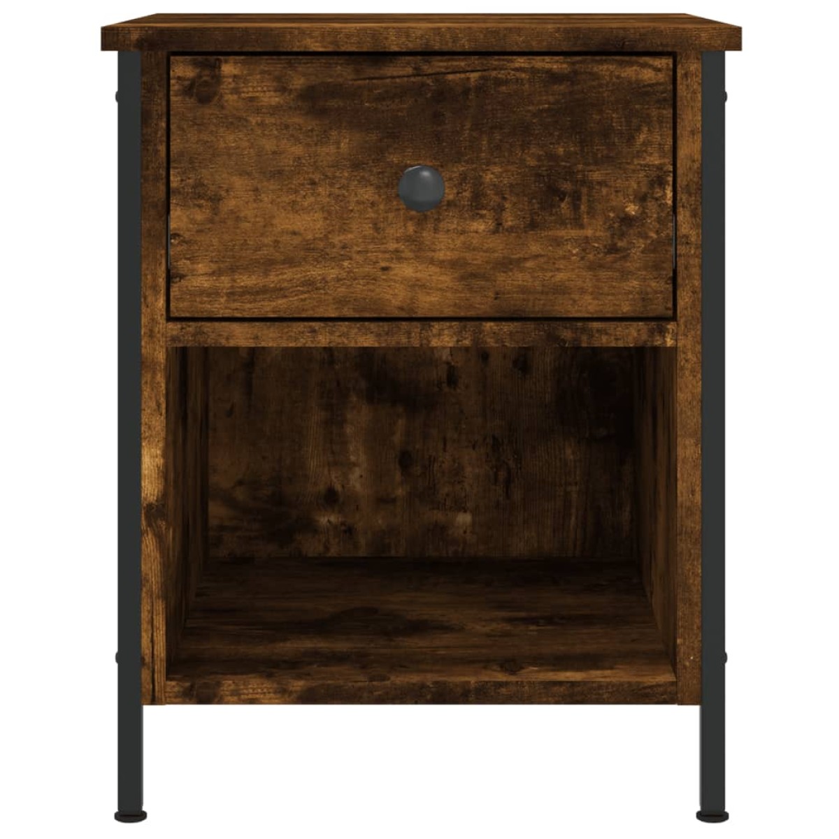 vidaXL Κομοδίνα 2 τεμ. Καπνιστή Δρυς 40x42x50 εκ. Επεξεργασμένο Ξύλο