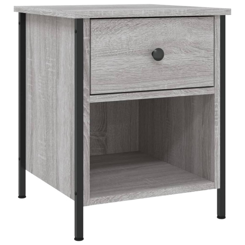 vidaXL Κομοδίνο Γκρι Sonoma 40 x 42 x 50 εκ. από Επεξεργασμένο Ξύλο