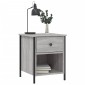 vidaXL Κομοδίνα 2 Τεμ. Γκρι Sonoma 40x42x50 εκ. από Επεξεργασμένο Ξύλο