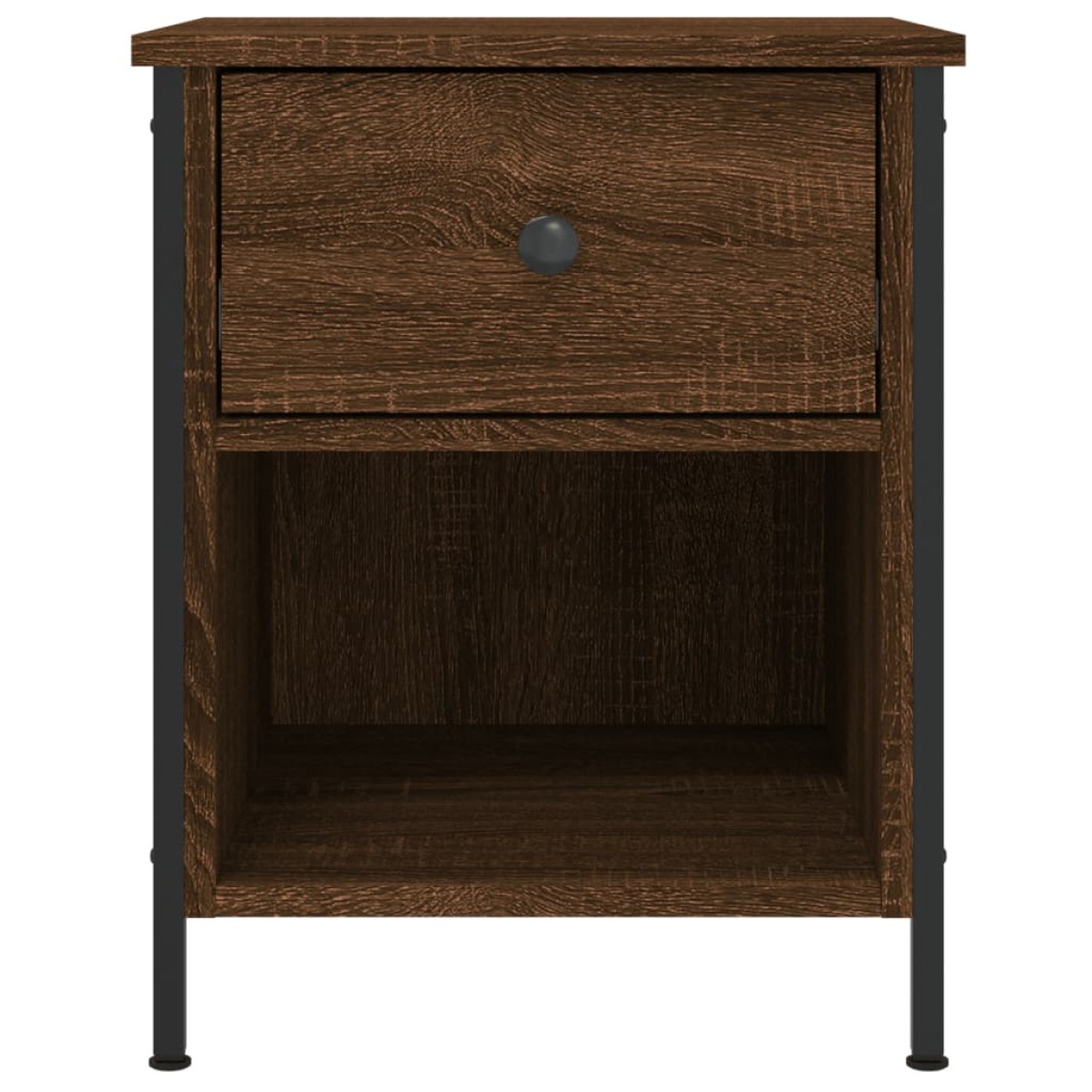 vidaXL Κομοδίνα 2 Τεμ. Καφέ Δρυς 40x42x50 εκ. από Επεξεργασμένο Ξύλο