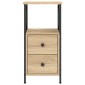 vidaXL Κομοδίνο Sonoma Δρυς 34 x 35,5 x 70 εκ. από Επεξεργασμένο Ξύλο