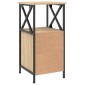 vidaXL Κομοδίνα 2 τεμ. Sonoma Δρυς 34x35,5x70 εκ. Επεξεργασμένο Ξύλο