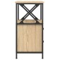 vidaXL Κομοδίνα 2 τεμ. Sonoma Δρυς 34x35,5x70 εκ. Επεξεργασμένο Ξύλο