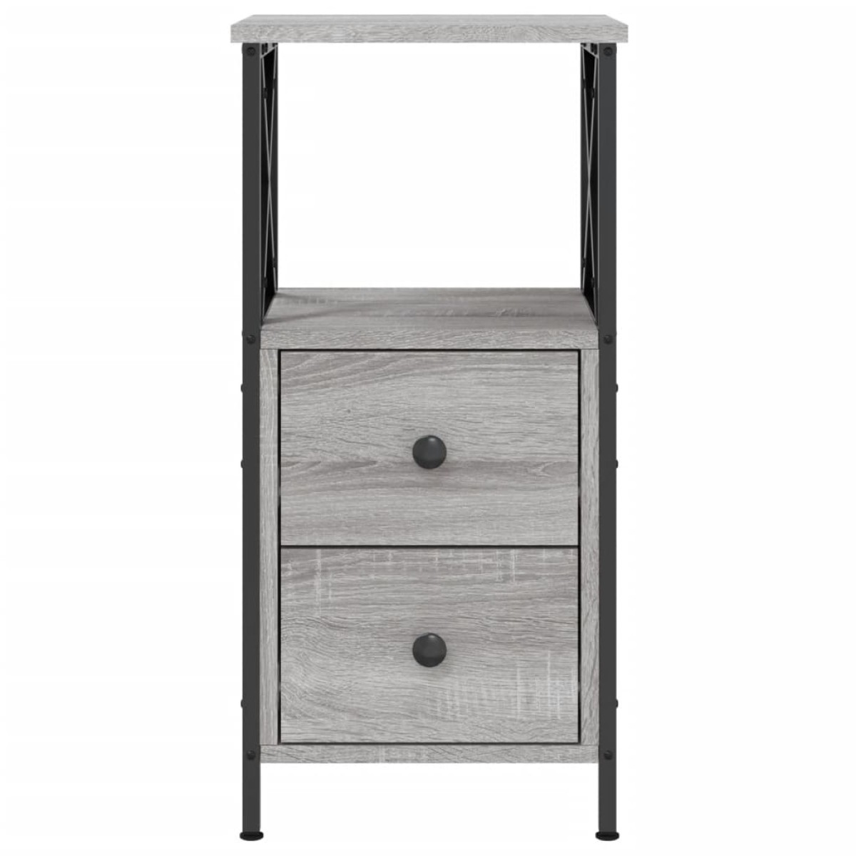 vidaXL Κομοδίνο Γκρι Sonoma 34 x 35,5 x 70 εκ. από Επεξεργασμένο Ξύλο