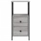 vidaXL Κομοδίνο Γκρι Sonoma 34 x 35,5 x 70 εκ. από Επεξεργασμένο Ξύλο