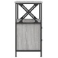 vidaXL Κομοδίνα 2 Τεμ. Γκρι Sonoma 34x35,5x70 εκ. Επεξεργασμένο Ξύλο