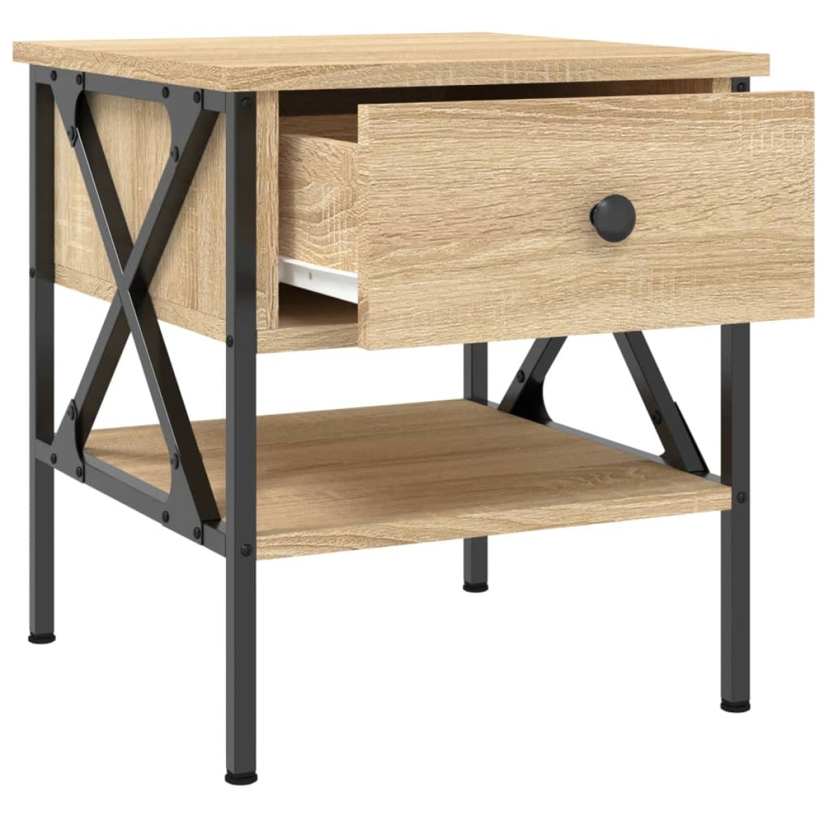 vidaXL Κομοδίνο Sonoma Δρυς 40 x 42 x 45 εκ. από Επεξεργασμένο Ξύλο