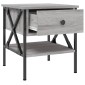 vidaXL Κομοδίνα 2 τεμ. Γκρι Sonoma 40x42x45 εκ. από Επεξεργασμένο Ξύλο