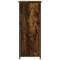 vidaXL Κομοδίνο Καπνιστή Δρυς 32 x 42 x 80 εκ. από Επεξεργασμένο Ξύλο