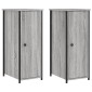 vidaXL Κομοδίνα 2 τεμ. Γκρι Sonoma 32x42x80 εκ. από Επεξεργασμένο Ξύλο