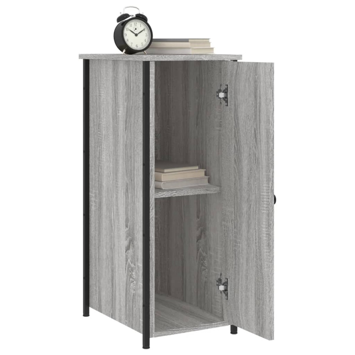 vidaXL Κομοδίνα 2 τεμ. Γκρι Sonoma 32x42x80 εκ. από Επεξεργασμένο Ξύλο
