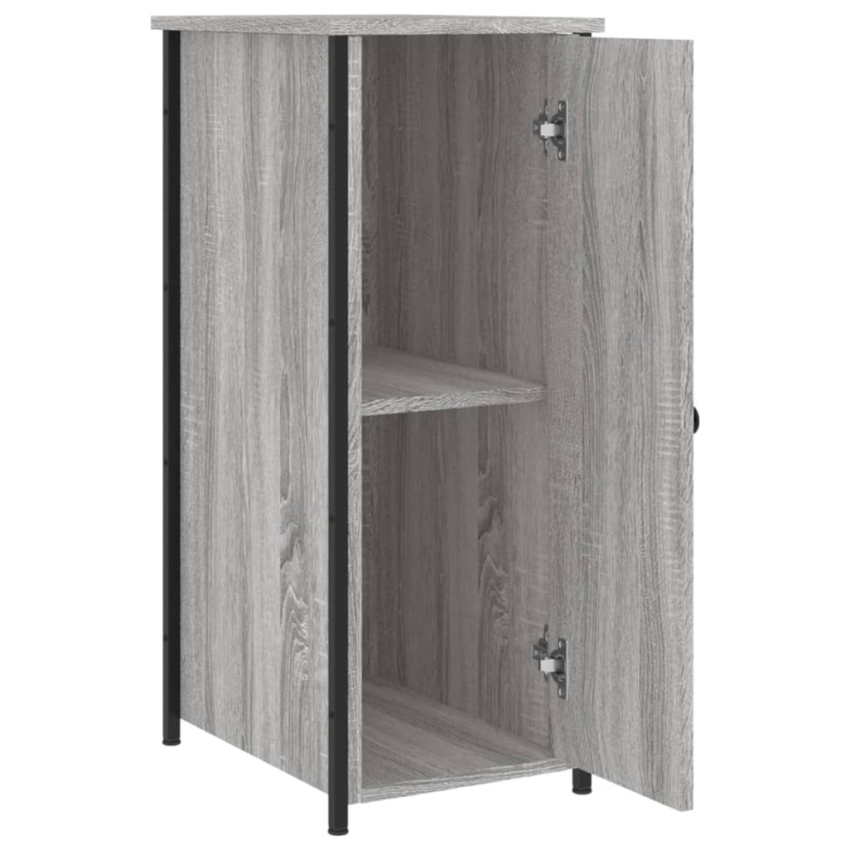 vidaXL Κομοδίνα 2 τεμ. Γκρι Sonoma 32x42x80 εκ. από Επεξεργασμένο Ξύλο