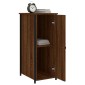 vidaXL Κομοδίνα 2 τεμ. Καφέ Δρυς 32x42x80 εκ. Επεξεργασμένο Ξύλο
