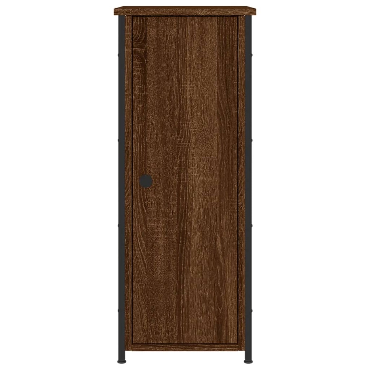 vidaXL Κομοδίνα 2 τεμ. Καφέ Δρυς 32x42x80 εκ. Επεξεργασμένο Ξύλο