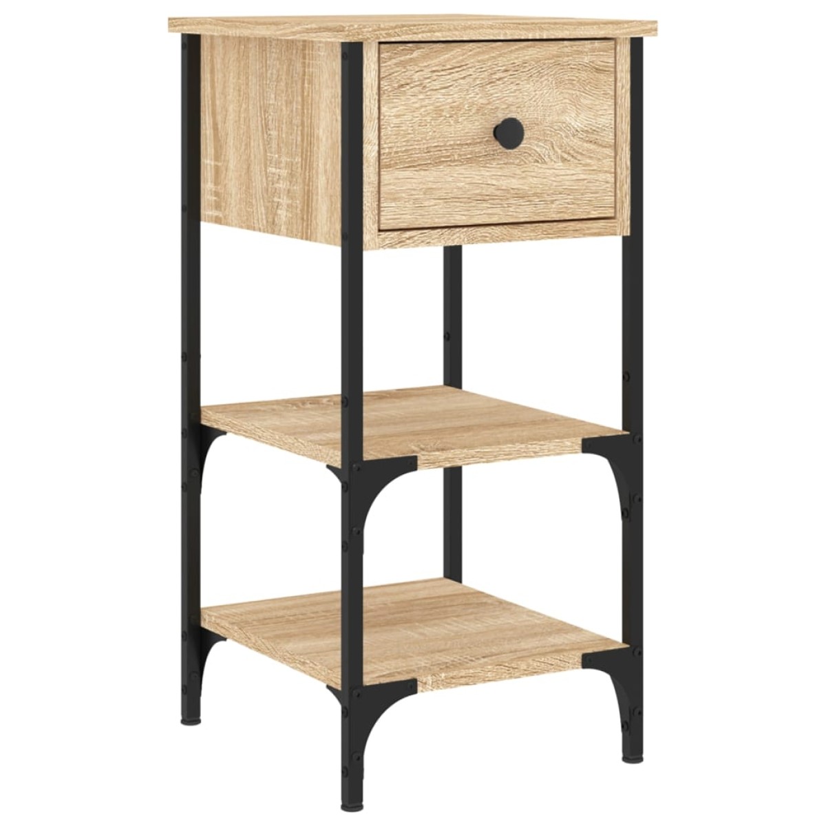 vidaXL Κομοδίνα 2 τεμ. Sonoma Δρυς 34x36x70 εκ. από Επεξεργασμένο Ξύλο