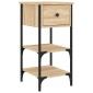 vidaXL Κομοδίνα 2 τεμ. Sonoma Δρυς 34x36x70 εκ. από Επεξεργασμένο Ξύλο