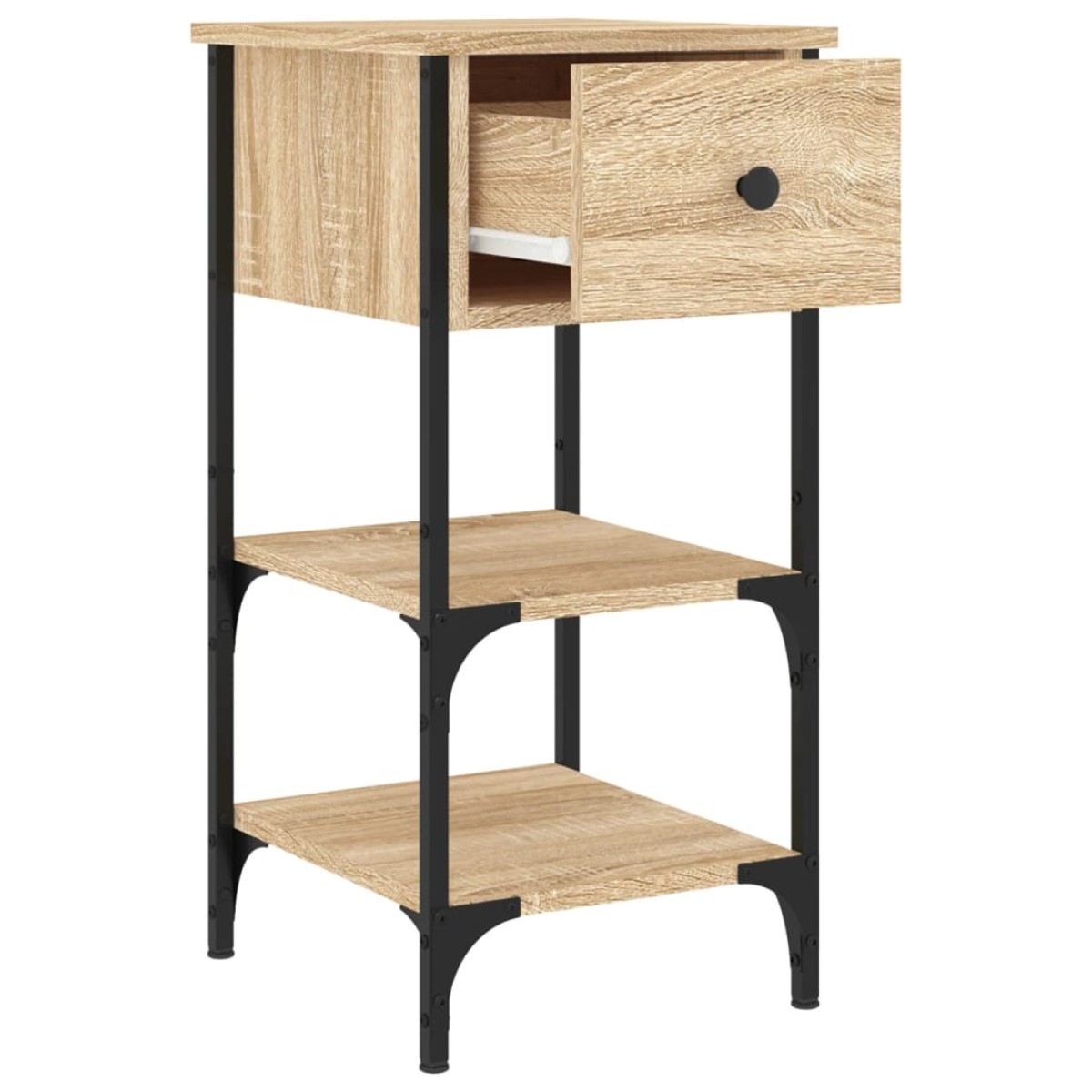 vidaXL Κομοδίνα 2 τεμ. Sonoma Δρυς 34x36x70 εκ. από Επεξεργασμένο Ξύλο